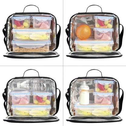 Bolsa Termica Con 4 Recipientes Hermeticos Plastico (2x800 Ml + 2x400 Ml.)_3