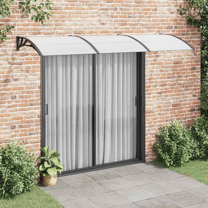 Marquesina De Puerta Policarbonato Negro 300x100 Cm_1