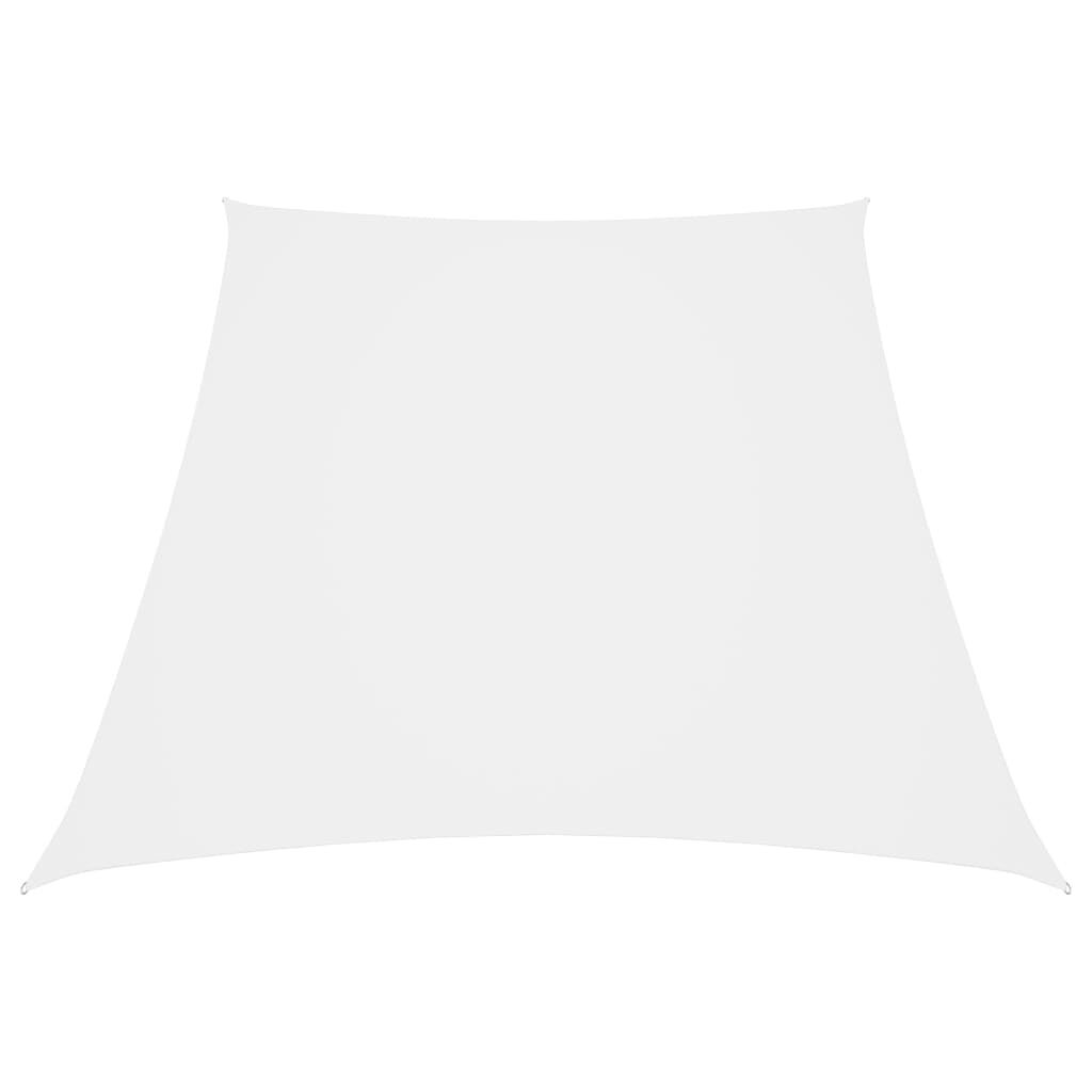 Vidaxl Toldo De Vela Trapezoidal Tela Oxford Blanco 4/5x4 M_0