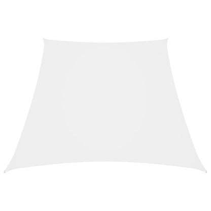 Vidaxl Toldo De Vela Trapezoidal Tela Oxford Blanco 4/5x4 M_0