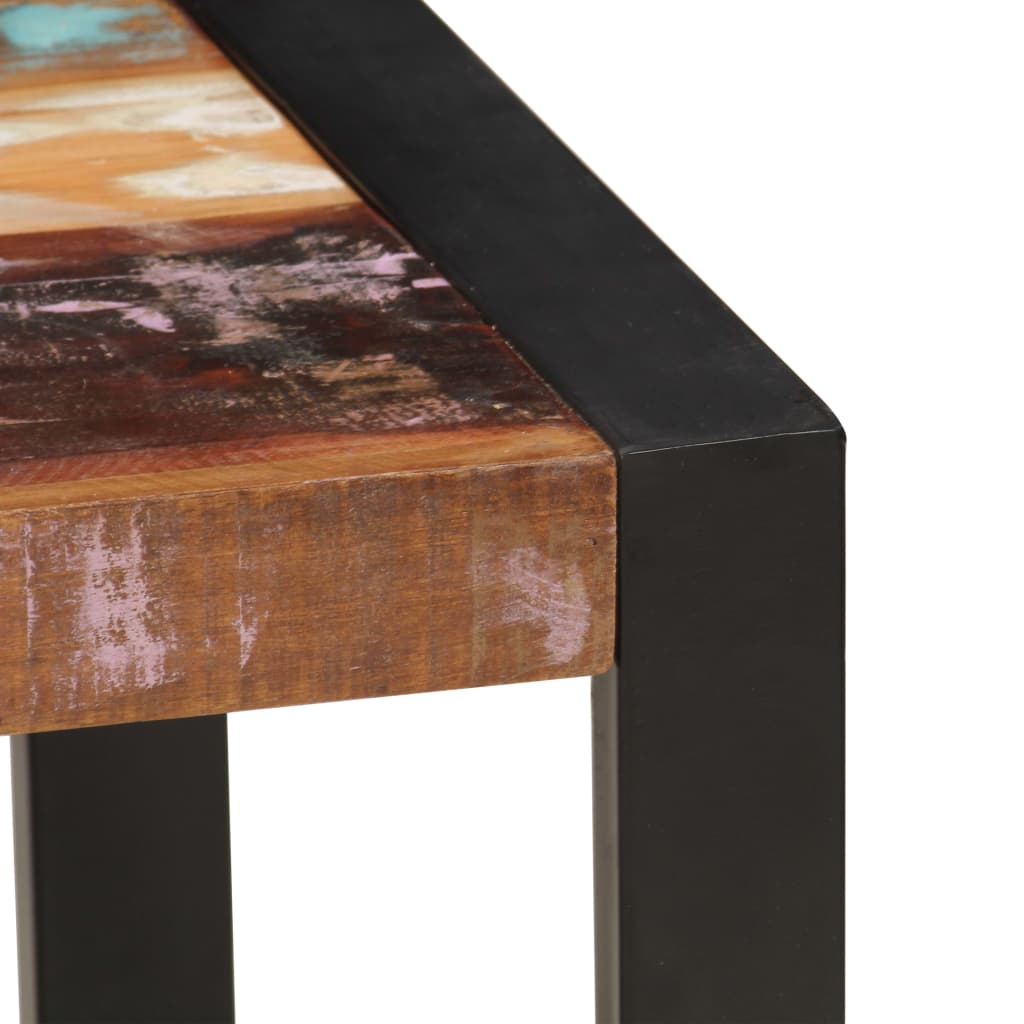 Mesa De Centro Madera Maciza Reciclada 120x60x40 Cm_2