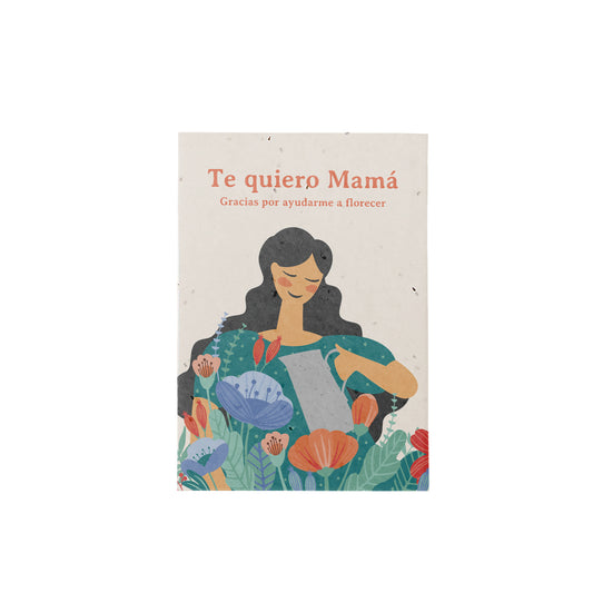 Postal Plantable Te Quiero Mamá Con Semillas De Flores – Detalle Original Que Florece Con Amor | Resetea_0
