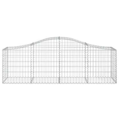 Cestas De Gaviones 13 Uds Forma De Arco Hierro 200x50x60/80 Cm_3