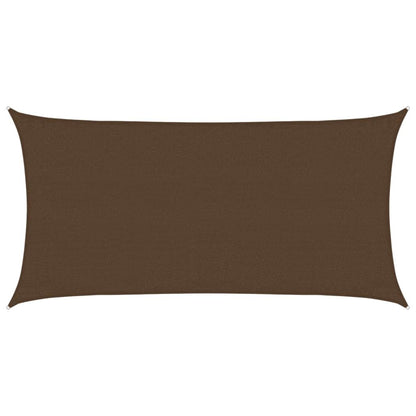 Vidaxl Toldo De Vela Hdpe Marrón 160 G/m² 3x6 M_0