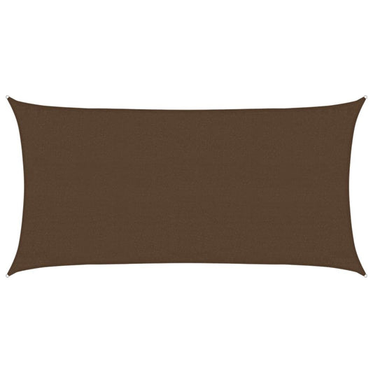 Vidaxl Toldo De Vela Hdpe Marrón 160 G/m² 3x6 M_0