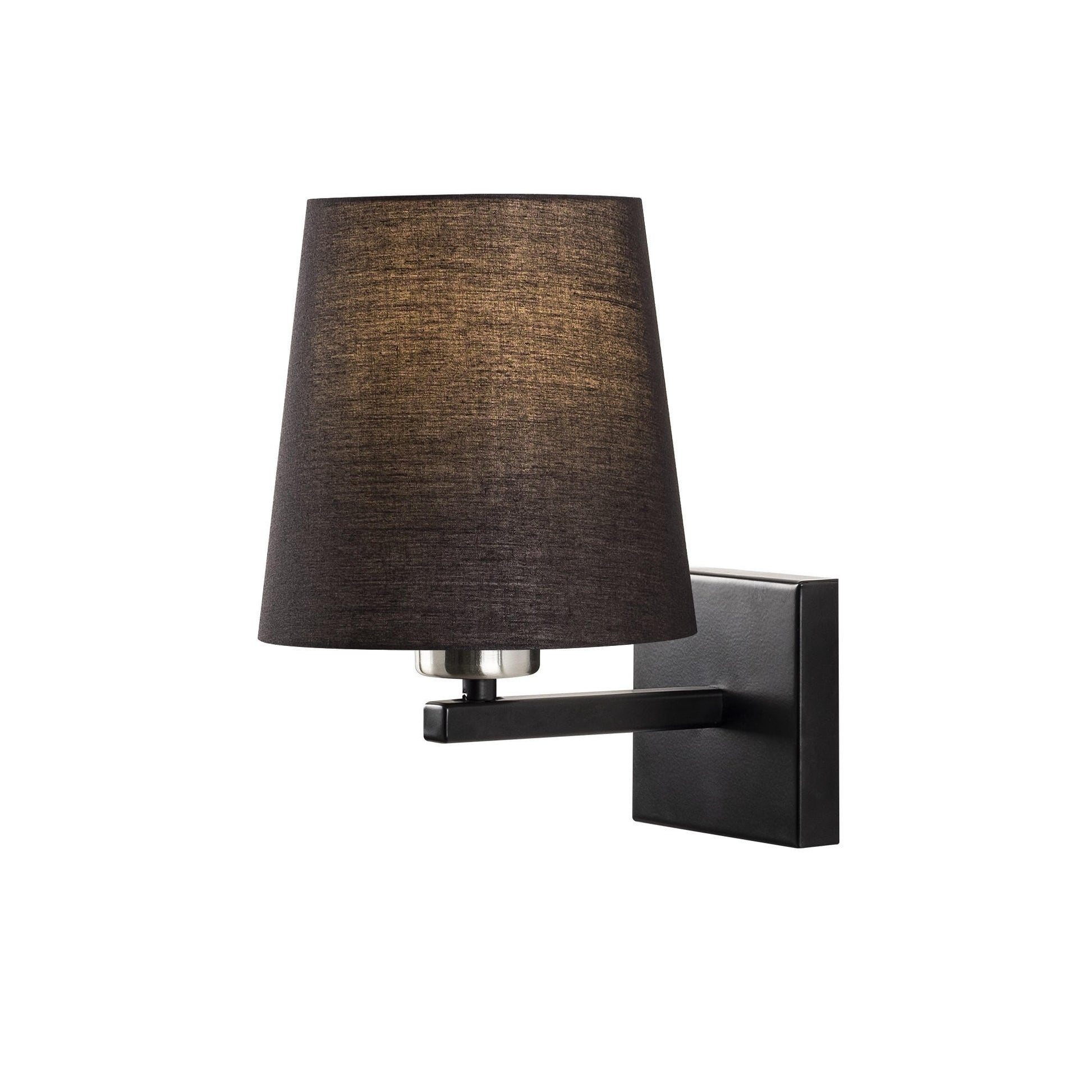 Aplique De Pared Pantalla Negra, Metal, 18x24x30, Casquillo E 27 Max 40 W_2