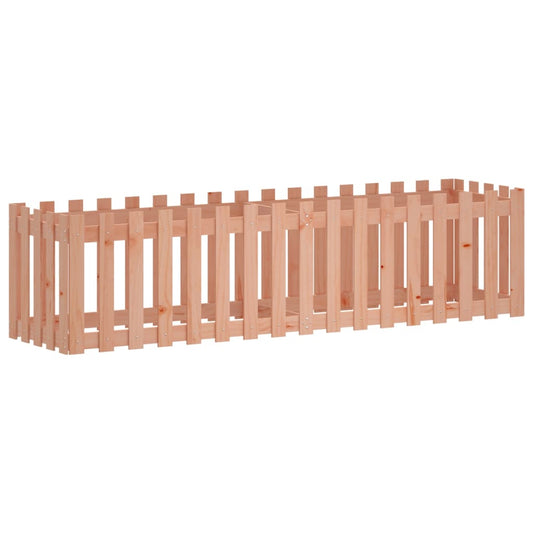Arriate Elevado Jardín Valla Madera Maciza Douglas 200x50x50 Cm_0