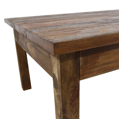 Mesa De Centro Madera Maciza De Caoba 98x73x45 Cm_2