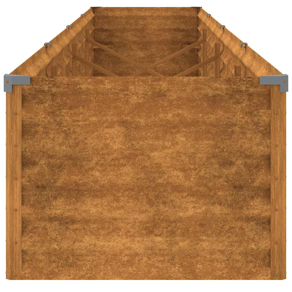 Jardinera Elevada De Acero Corten 386x50x36 Cm_4