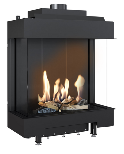 Bricosol Chimenea De Gas Kratki Leo 76 / 62 Tres Lados Propano ∅ 100/150 5,1 Kw_0