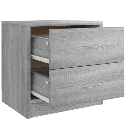 Mesitas De Noche 2 Uds Madera Ingeniería Gris Sonoma 40x30x40cm_4