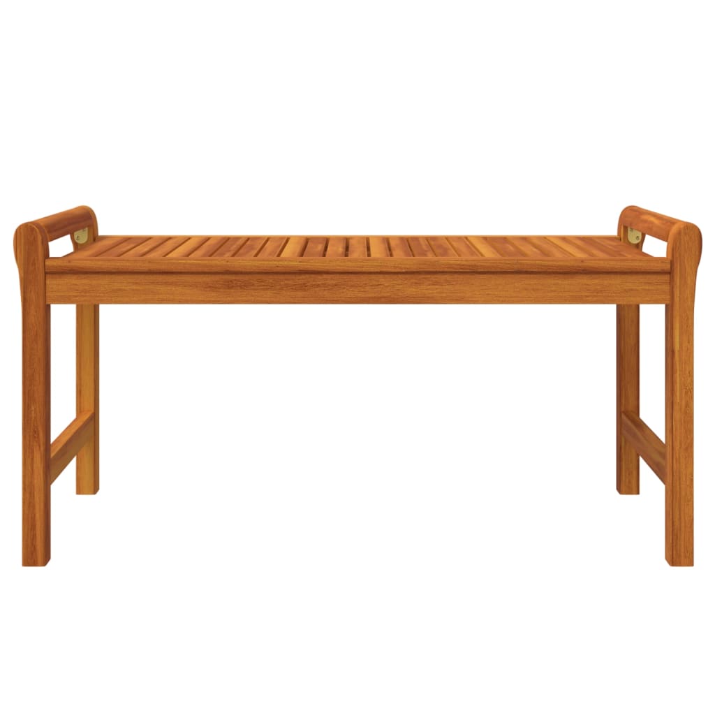 Mesa De Centro De Madera Maciza De Acacia 100x50x50 Cm_1