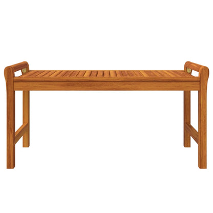 Mesa De Centro De Madera Maciza De Acacia 100x50x50 Cm_1