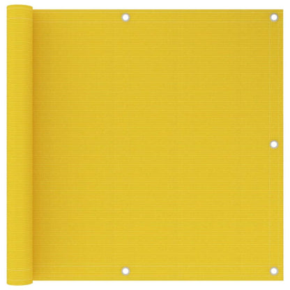 Vidaxl Toldo Para Balcón Hdpe Amarillo 90x600 Cm_0