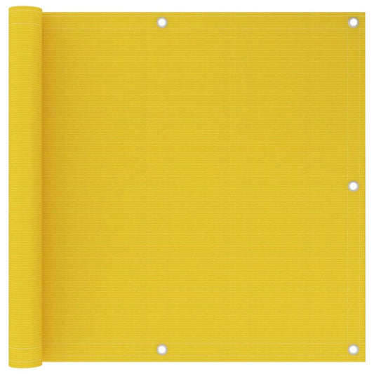 Vidaxl Toldo Para Balcón Hdpe Amarillo 90x600 Cm_0