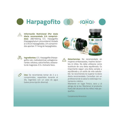 Harpagofito 500 mg 100 Comprimidos Sakai