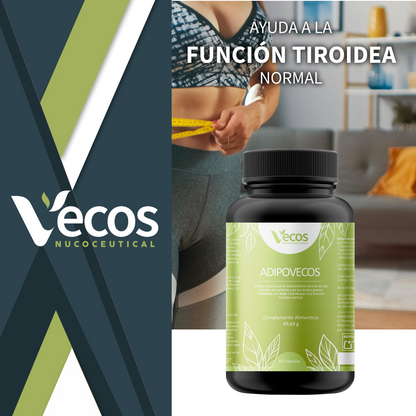 Adipovecos Vecos 60 Cápsulas | Quema De Grasa Y Control De Peso | Té Verde, Guaraná Y Forskolina_1