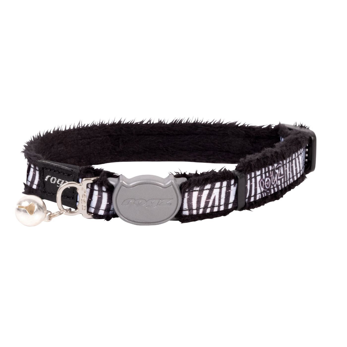 Collar Para Gato Fashioncat Estampado Zebra Rogz Ajustable 20-31cm_0