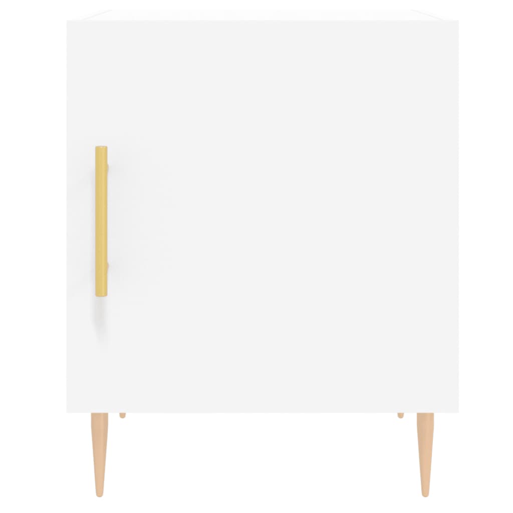 Mesitas De Noche 2 Uds Madera De Ingeniería Blanco 40x40x50 Cm_4