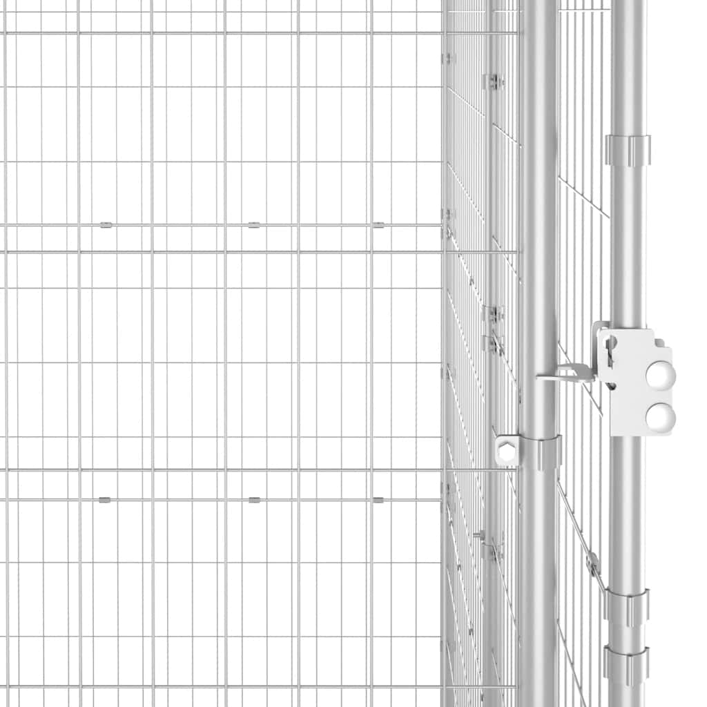 Perrera De Exterior De Acero Galvanizado 110x220x180 Cm_4