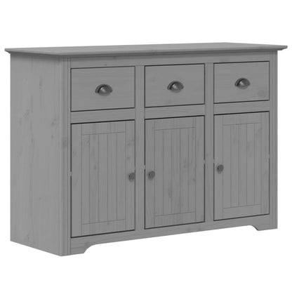 Aparador Bodo Madera Maciza De Pino Gris 115,5x44x80 Cm / Vetonek_3