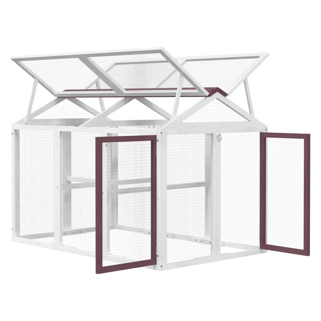Vidaxl Corral De Madera Maciza Pino Color Moca 141x94x104 Cm_4