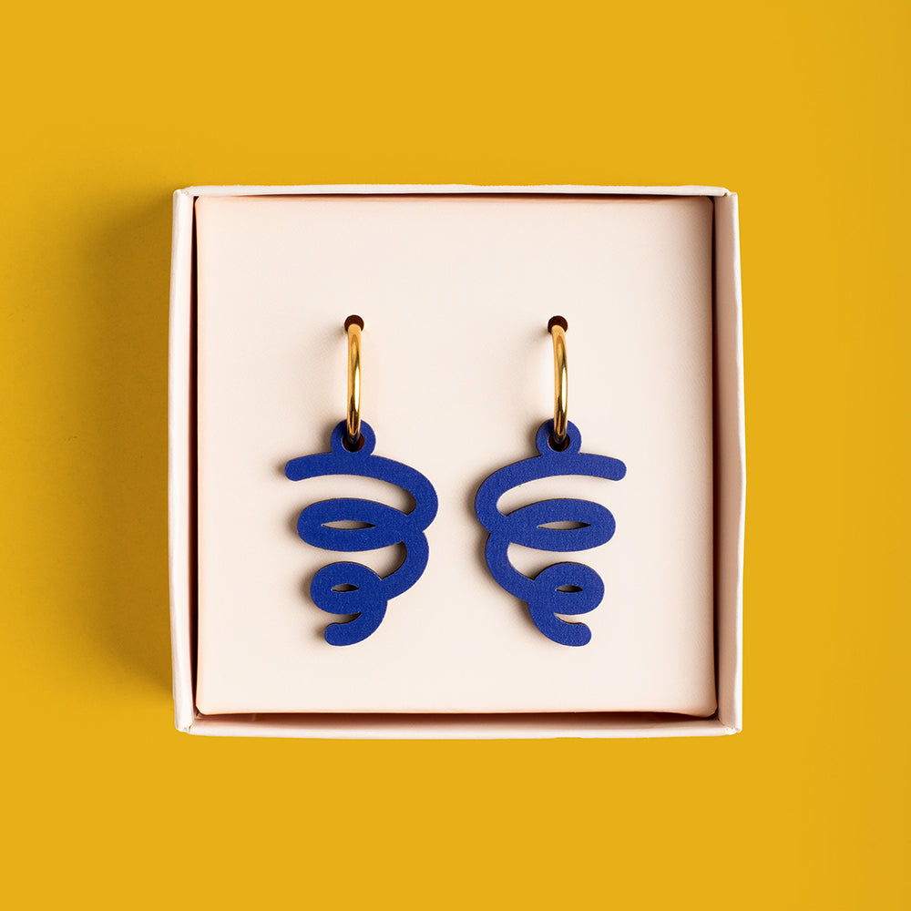 Pendientes Twister De Madera | Joyería Artesanal, Ligera Y Elegante | Diseño Natural Y Original_1