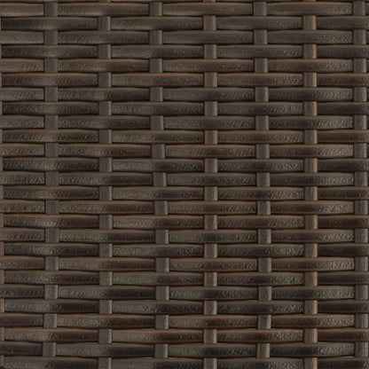 Tumbona Con Cojines Ratán Sintético Marrón / Vetonek_1