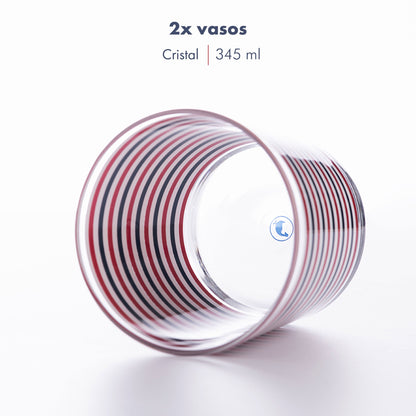 Set 2pzs Vasos De Cristal 345ml El Ganso