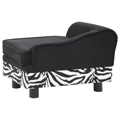 Vidaxl Sofá Para Perros Felpa Negro 57x34x36 Cm_5