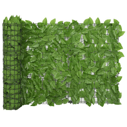 Vidaxl Valla De Privacidad De Balcón De Hojas Verde 600x75 Cm_1