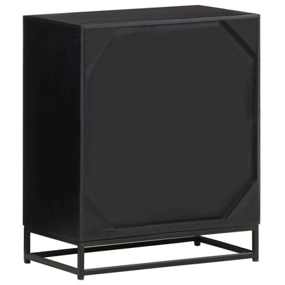 Mesita De Noche De Madera Maciza De Mango 40x30x50 Cm_2