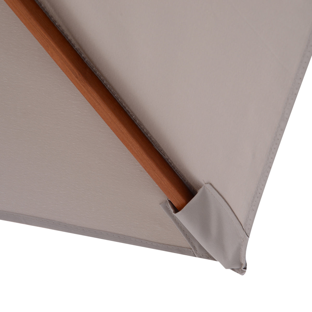Sombrilla De Jardín Inclinable De Madera Outsunny 200x150x230 Cm Gris_3