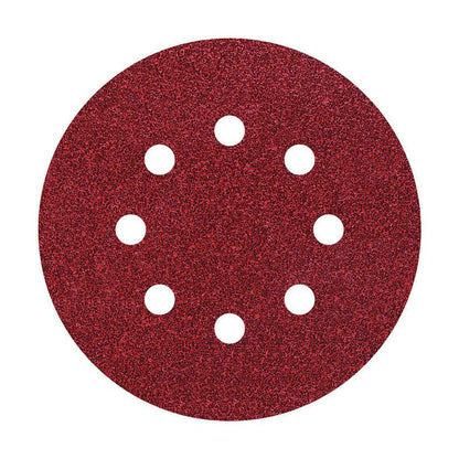 25 discos adhesivos de lijar perforadas Ø 125 mm Wolfcraft Grano 40
