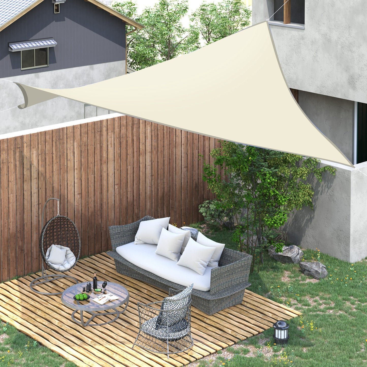 Outsunny Toldo De Vela Rectangular Para Jardín Y Exterior_1