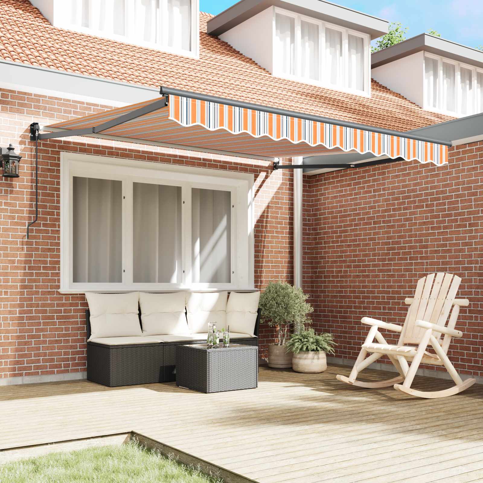 Toldo Retráctil Multicolor 300 X 250 X 165 Cm_2