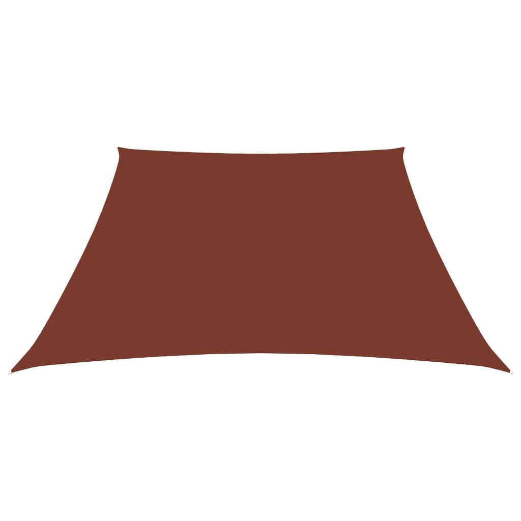 Vidaxl Toldo De Vela Trapezoidal De Tela Oxford Terracota 2/4x3 M_1