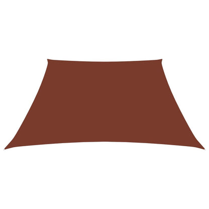 Vidaxl Toldo De Vela Trapezoidal De Tela Oxford Terracota 2/4x3 M_1