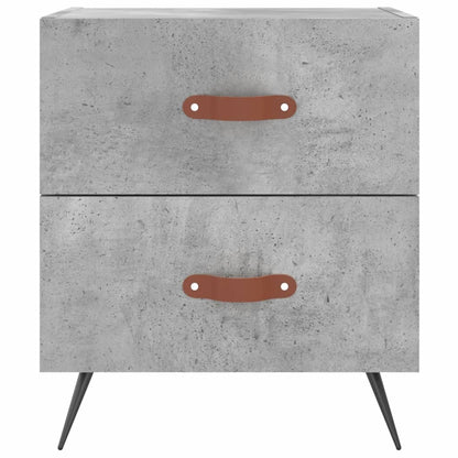 Mesita De Noche Madera Ingeniería Gris Hormigón 40x35x47,5 Cm_2