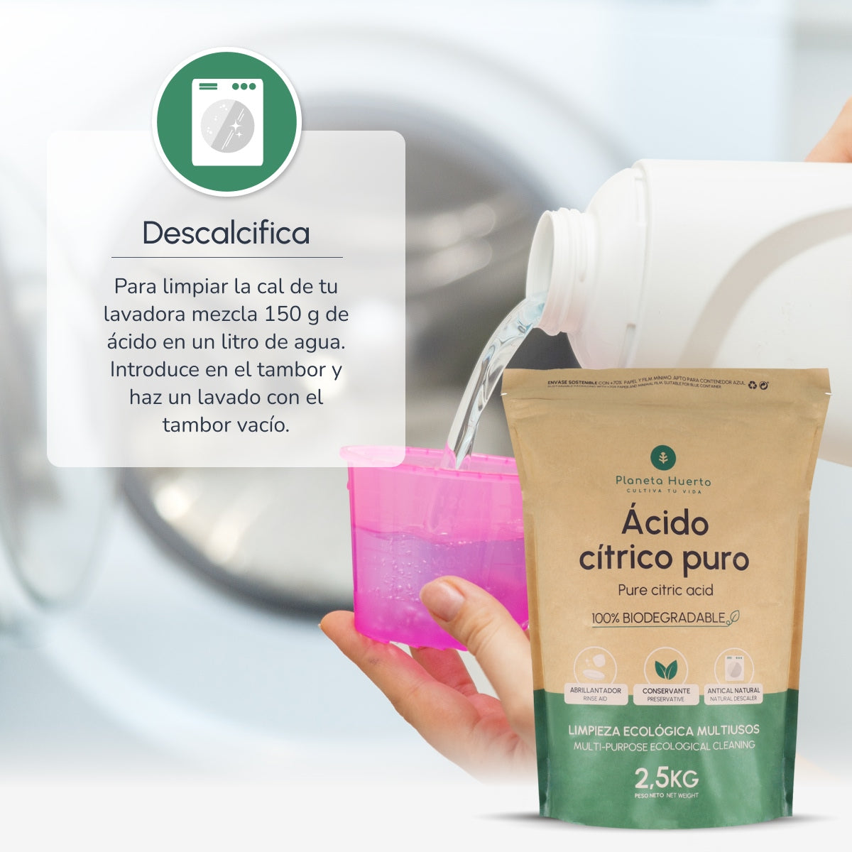 Pack 3xÁcido cítrico Planeta Huerto 2,5 Kg