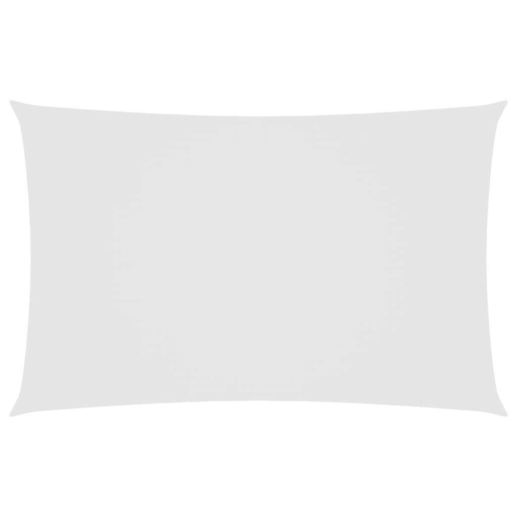 Vidaxl Toldo De Vela Rectangular Tela Oxford Blanco 2,5x5 M_0