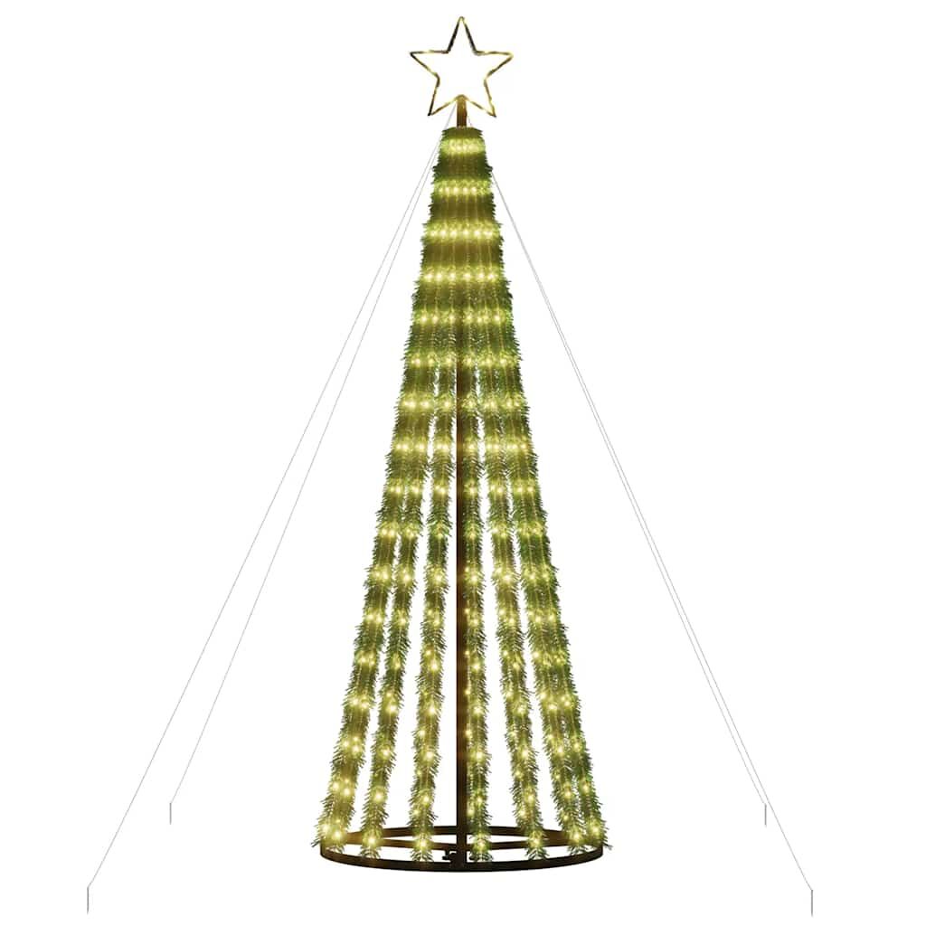Vidaxl Árbol De Navidad Led 275 Leds Blanco Cálido 180 Cm_3