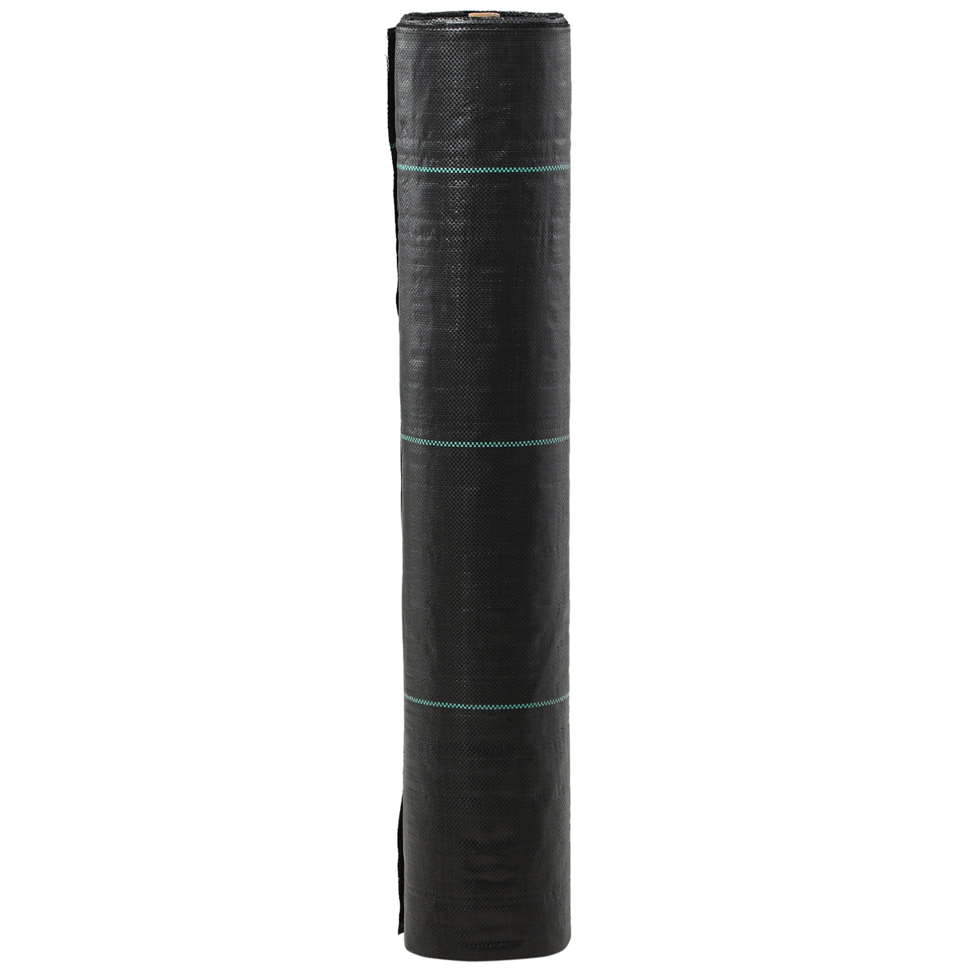 Outsunny Malla Antimaleza 2x50 M 130 G/m² Para Control De Malezas Malas Negro_4