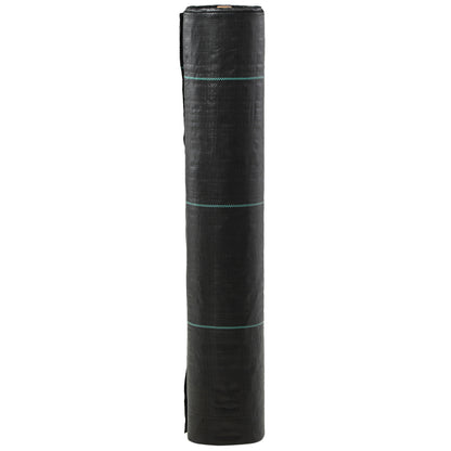 Outsunny Malla Antimaleza 2x50 M 130 G/m² Para Control De Malezas Malas Negro_4