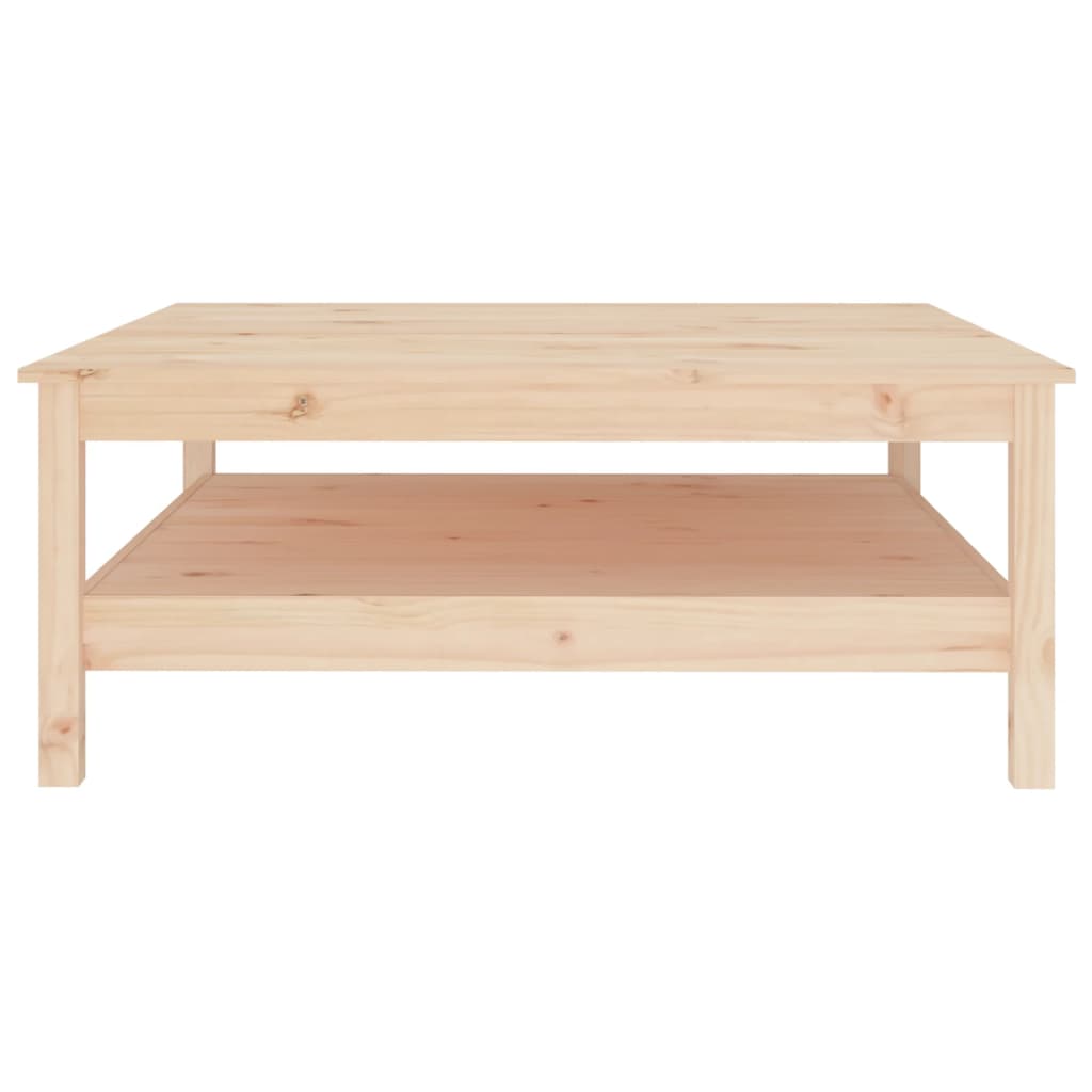 Mesa De Centro De Madera Maciza De Pino 100x100x40 Cm_1