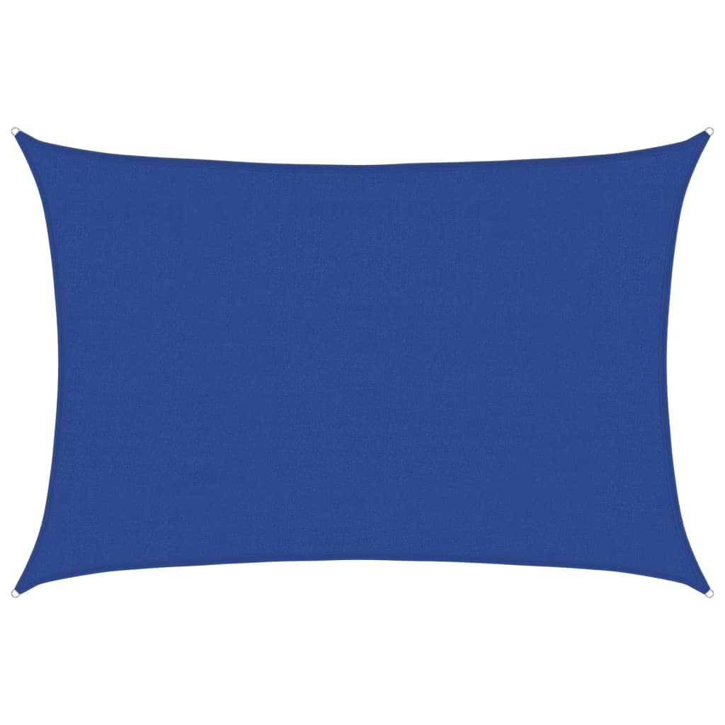 Vidaxl Toldo De Vela Rectangular Hdpe Azul 160 G/m² 4x6 M_0