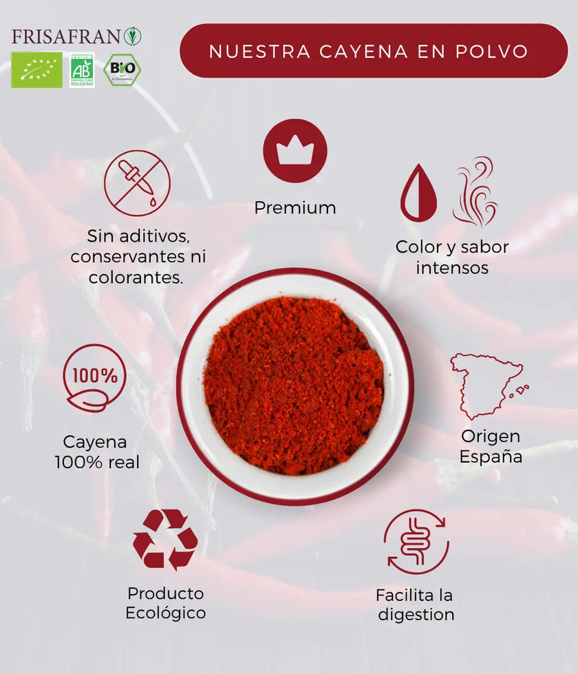 Cayena En Polvo Ecológica - Calidad Y Sabor | Frisafran 2 Kg_3
