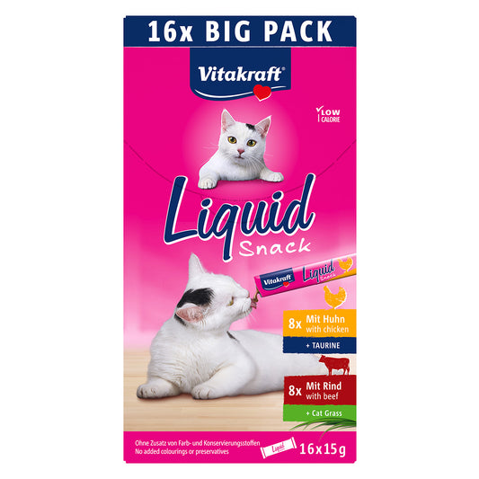 Liquid Snack Multipack  8 Salmón 8 Paté 16x15g