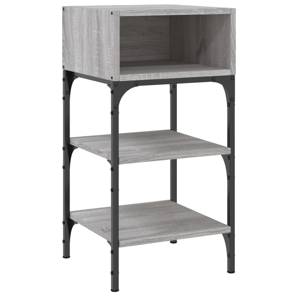 Mesitas Noche 2 Uds Madera Ingeniería Gris Sonoma 35x34,5x70 Cm_2