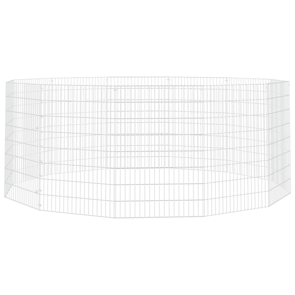 Vidaxl Recinto Animales Corral 12 Paneles Hierro Galvanizado 54x80 Cm_0